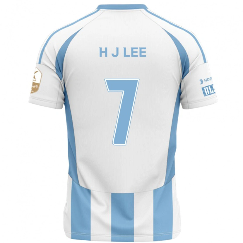 Danxen Women Jae-Hun Lee #7 White Sky Blue Away Jersey 2025/26 T-Shirt