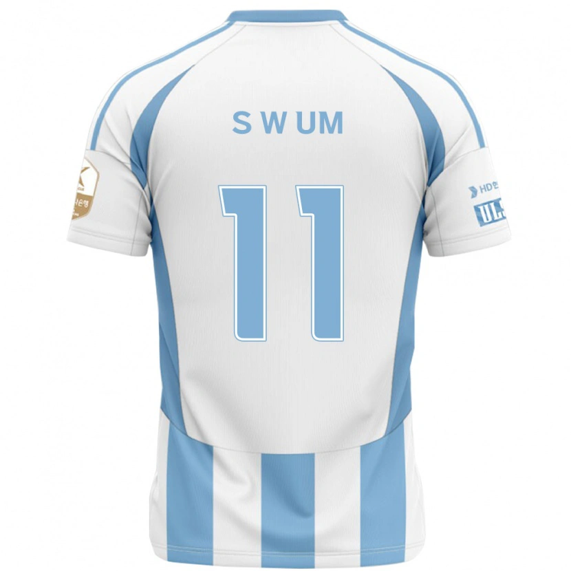 Danxen Women Won-Sang Um #11 White Sky Blue Away Jersey 2025/26 T-Shirt