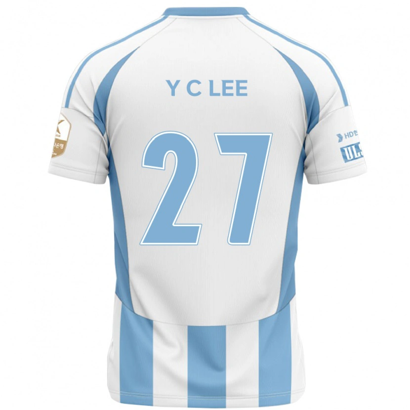 Danxen Women Chung-Yong Lee #27 White Sky Blue Away Jersey 2025/26 T-Shirt