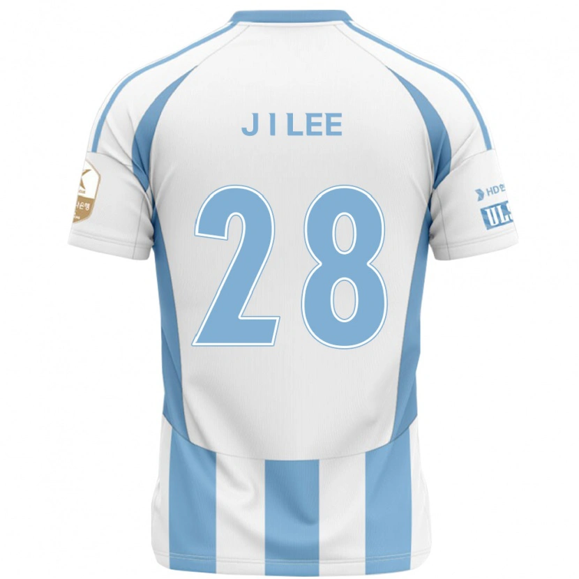 Danxen Women Jae-Ik Lee #28 White Sky Blue Away Jersey 2025/26 T-Shirt