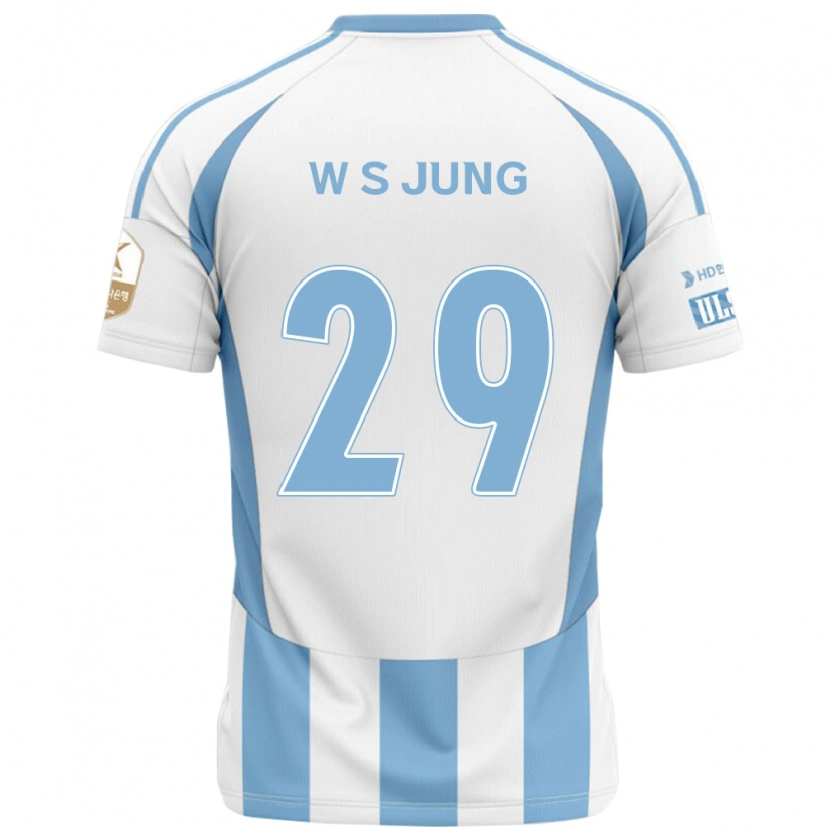Danxen Women Woo-Seok Jung #29 White Sky Blue Away Jersey 2025/26 T-Shirt
