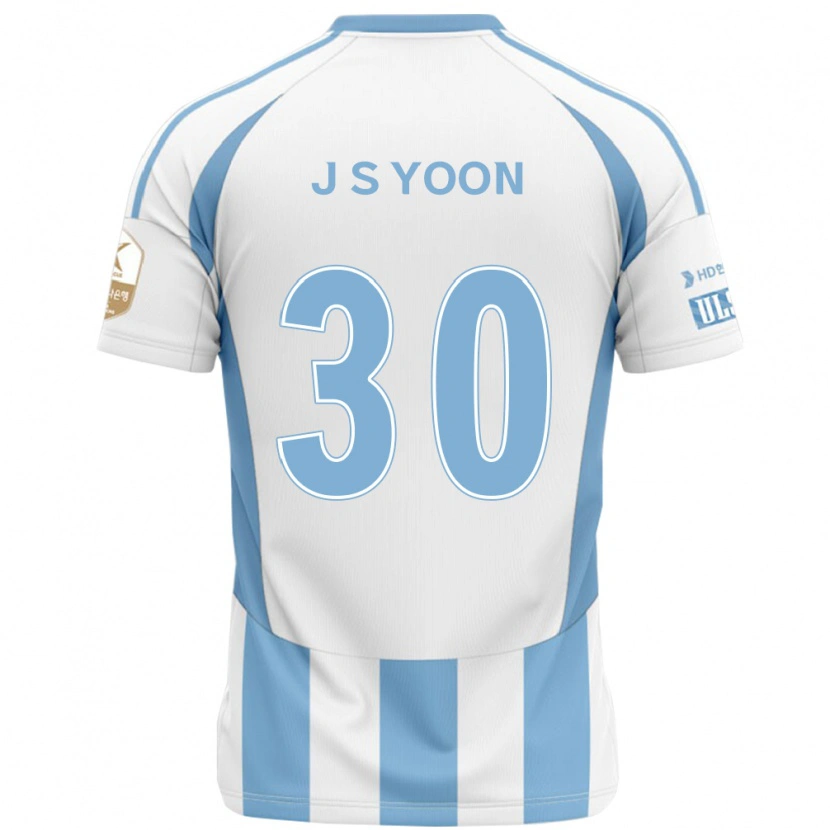 Danxen Women Jae-Seok Yoon #30 White Sky Blue Away Jersey 2025/26 T-Shirt