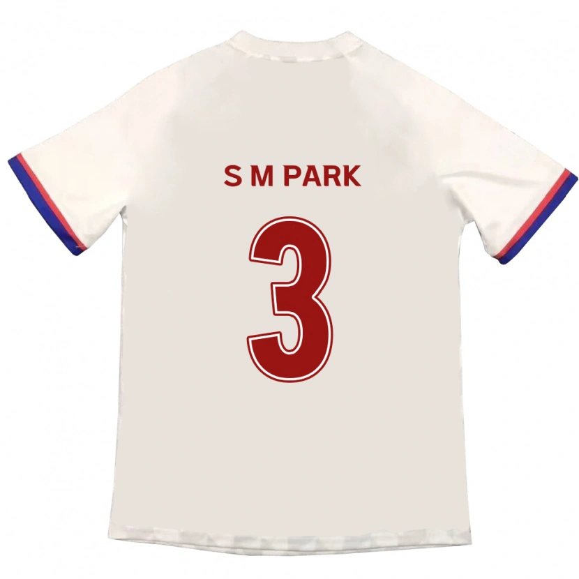 Danxen Women Min-Seo Park #3 Off-White Red Away Jersey 2025/26 T-Shirt