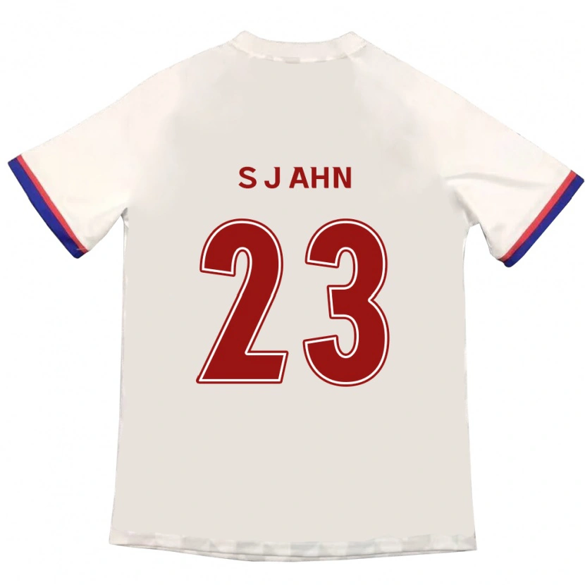 Danxen Women Jun-Su Ahn #23 Off-White Red Away Jersey 2025/26 T-Shirt
