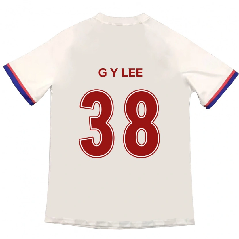 Danxen Women Yun-Gun Lee #38 Off-White Red Away Jersey 2025/26 T-Shirt