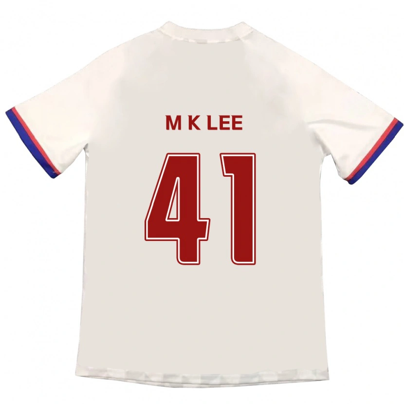 Danxen Women Kyung-Min Lee #41 Off-White Red Away Jersey 2025/26 T-Shirt