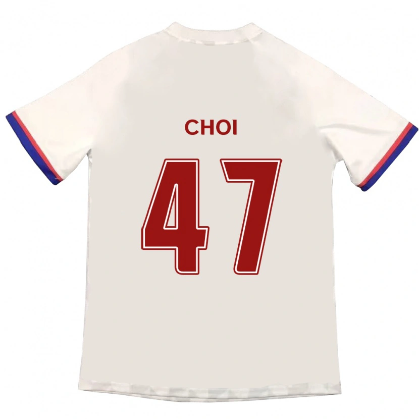Danxen Women San Choi #47 Off-White Red Away Jersey 2025/26 T-Shirt