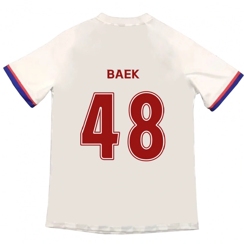 Danxen Women Kyeong Baek #48 Off-White Red Away Jersey 2025/26 T-Shirt