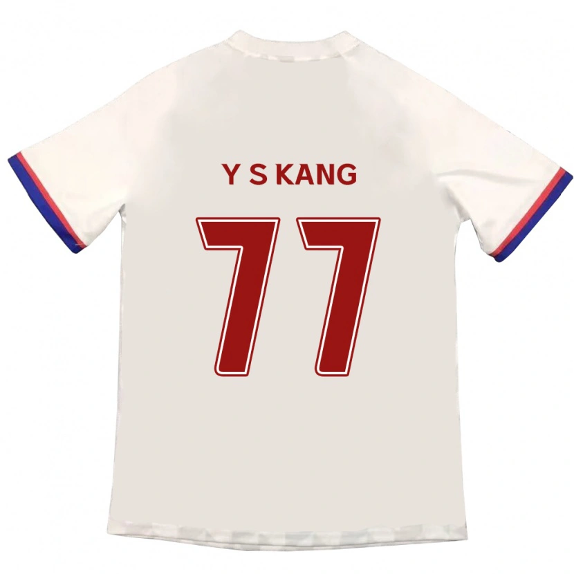 Danxen Women Sang-Yun Kang #77 Off-White Red Away Jersey 2025/26 T-Shirt