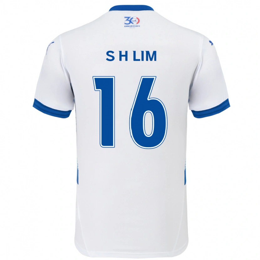 Danxen Women Hyun-Sub Lim #16 White Royal Blue Away Jersey 2025/26 T-Shirt