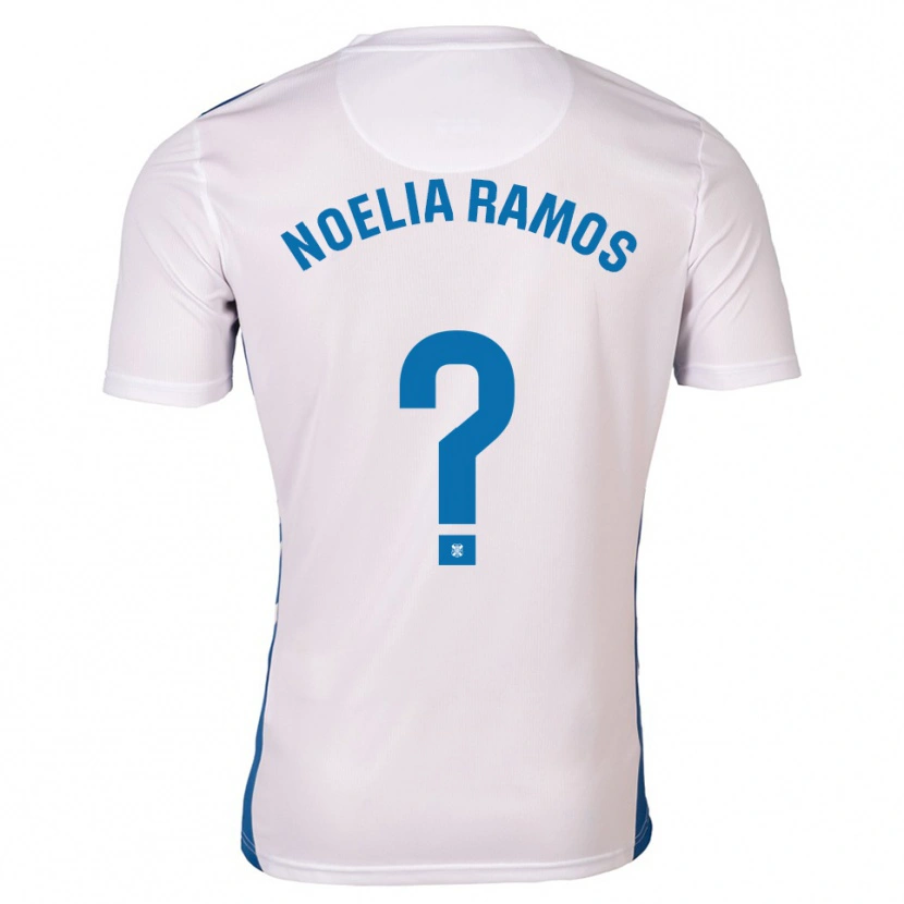 Danxen Women Noelia Ramos Álvarez #0 White Blue Home Jersey 2025/26 T-Shirt