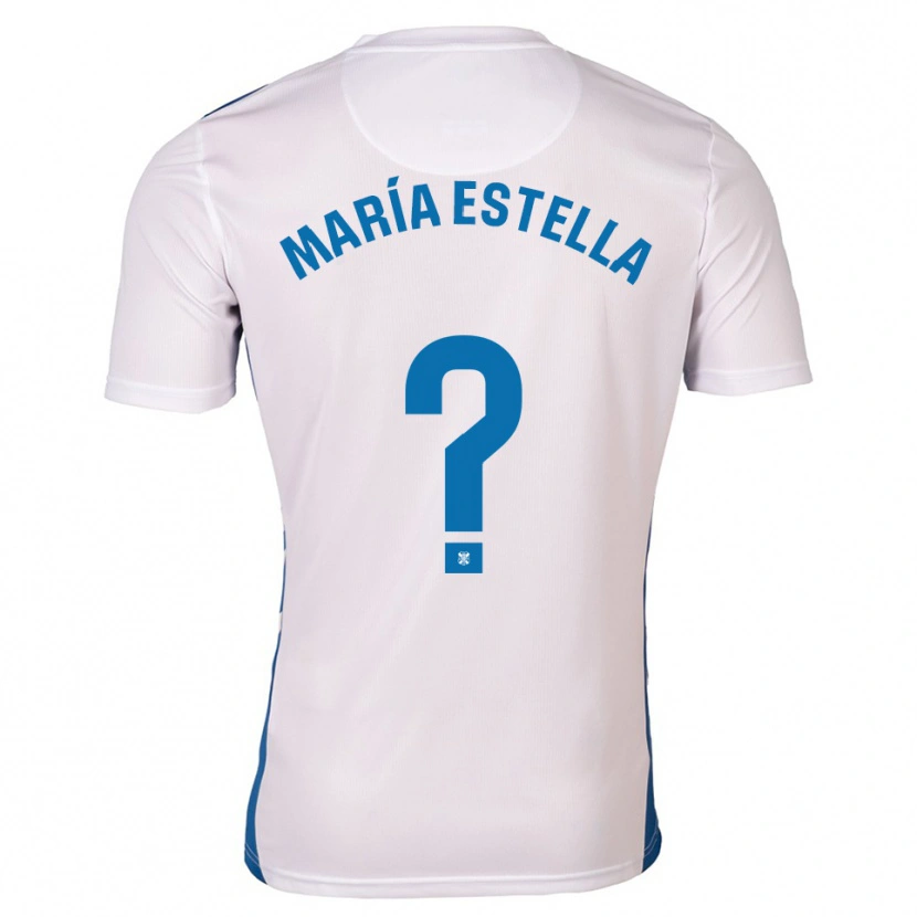 Danxen Women María Estella Del Valle #0 White Blue Home Jersey 2025/26 T-Shirt