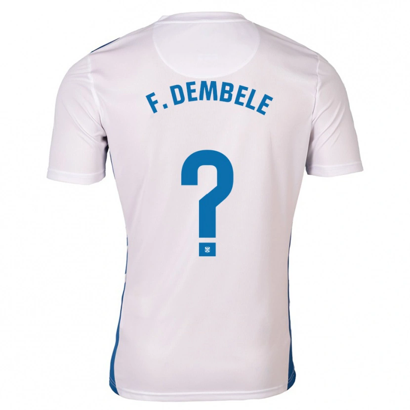 Danxen Women Fatou Dembele #0 White Blue Home Jersey 2025/26 T-Shirt