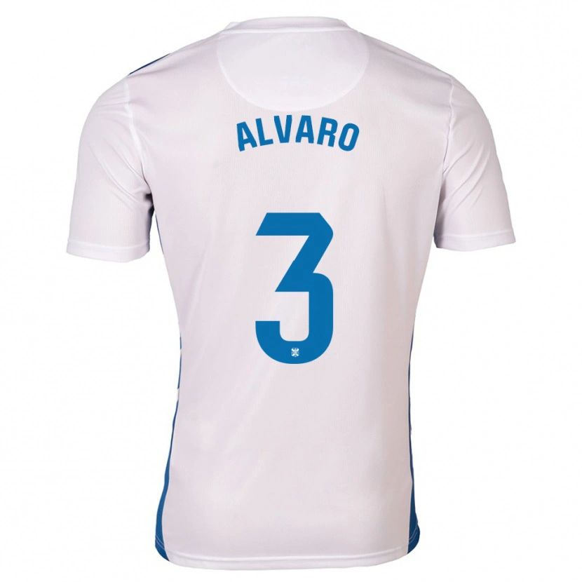 Danxen Women Álvaro González #3 White Blue Home Jersey 2025/26 T-Shirt
