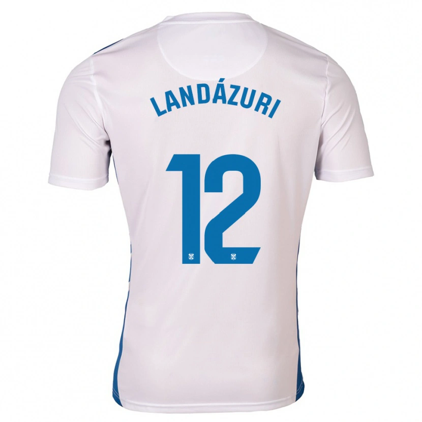 Danxen Women Anthony Landázuri #12 White Blue Home Jersey 2025/26 T-Shirt