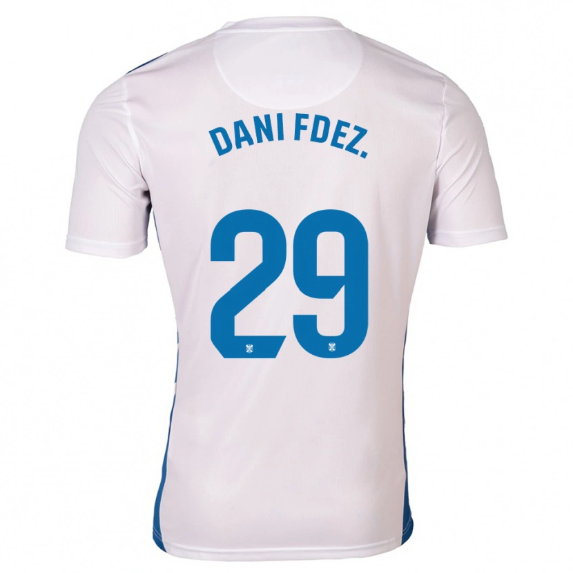 Danxen Women Dani Fernández #29 White Blue Home Jersey 2025/26 T-Shirt