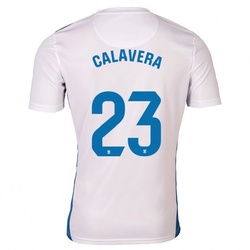 Danxen Women Josep Calavera #23 White Blue Home Jersey 2025/26 T-Shirt