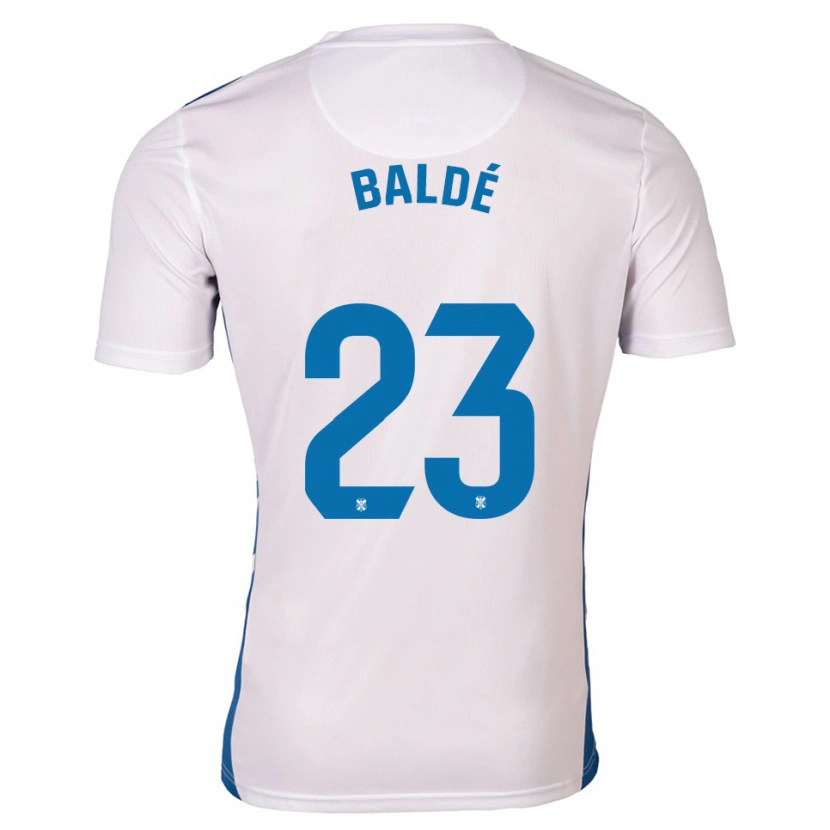Danxen Women Ibrahim Baldé #23 White Blue Home Jersey 2025/26 T-Shirt