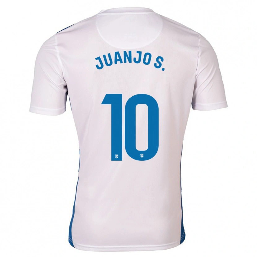 Danxen Women Juanjo Sánchez #10 White Blue Home Jersey 2025/26 T-Shirt