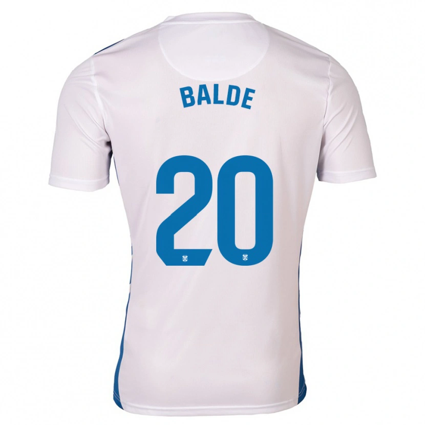 Danxen Women Mahamadou Baldé #20 White Blue Home Jersey 2025/26 T-Shirt