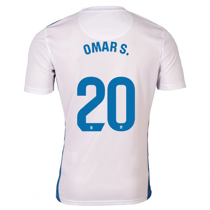Danxen Women Omar Sánchez #20 White Blue Home Jersey 2025/26 T-Shirt
