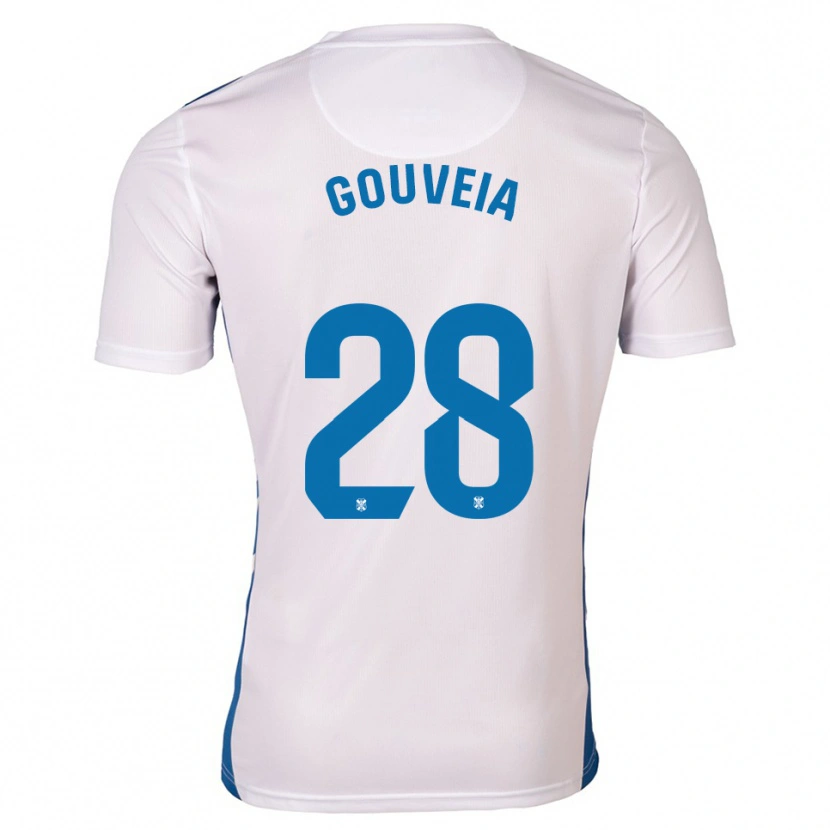 Danxen Women Diego Gouveia #28 White Blue Home Jersey 2025/26 T-Shirt