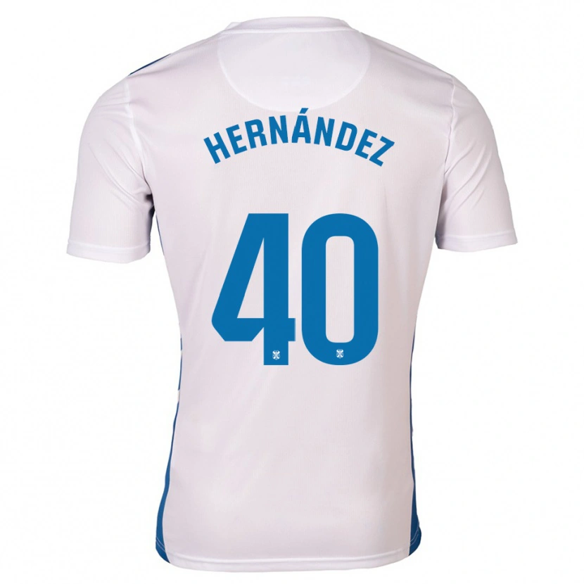 Danxen Women Christian Hernández #40 White Blue Home Jersey 2025/26 T-Shirt