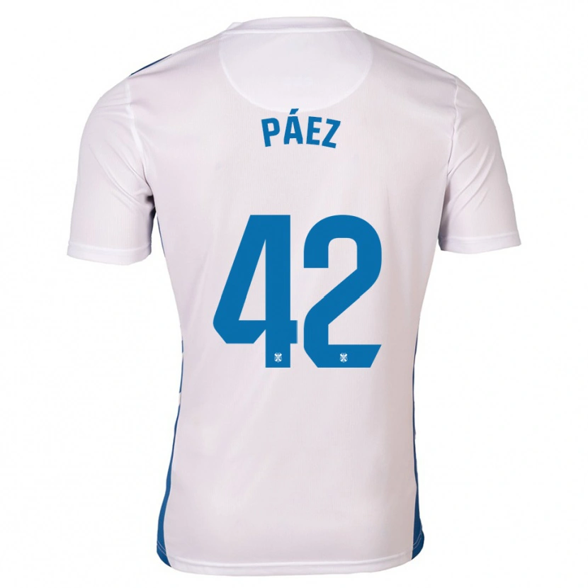 Danxen Women David Páez #42 White Blue Home Jersey 2025/26 T-Shirt