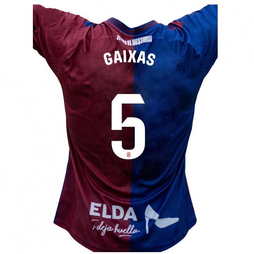 Danxen Women Arnau Gaixas #5 Blue Red Home Jersey 2025/26 T-Shirt