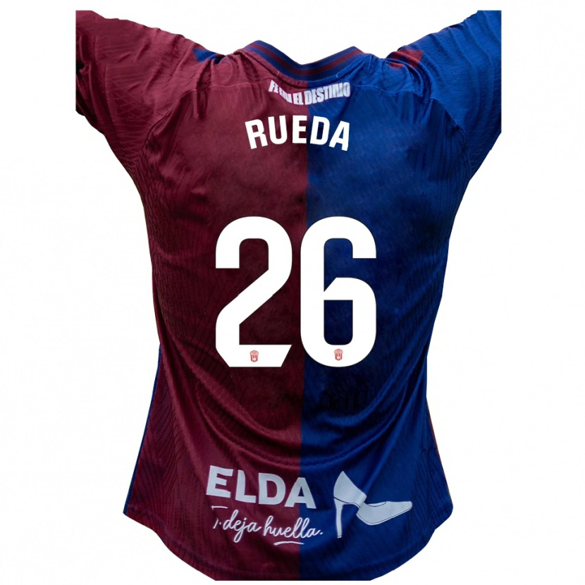 Danxen Women Carlos Rueda #26 Blue Red Home Jersey 2025/26 T-Shirt