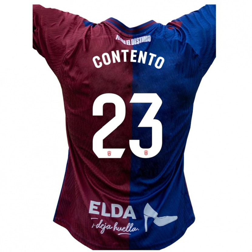 Danxen Women Mateo Contento #23 Blue Red Home Jersey 2025/26 T-Shirt