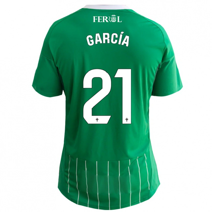 Danxen Women Azael García #21 Green White Home Jersey 2025/26 T-Shirt