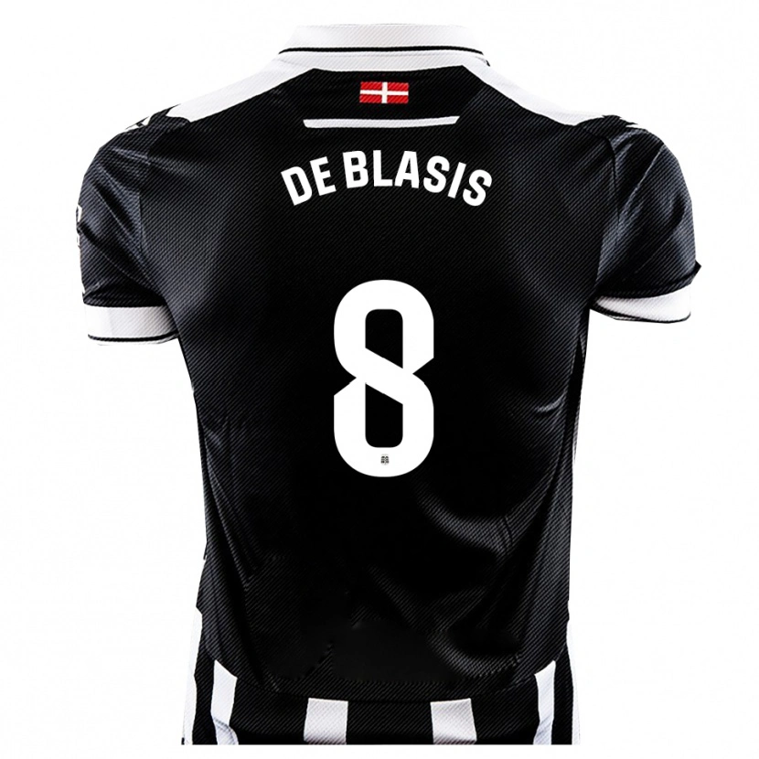 Danxen Women Pablo De Blasis #8 Black White Home Jersey 2025/26 T-Shirt