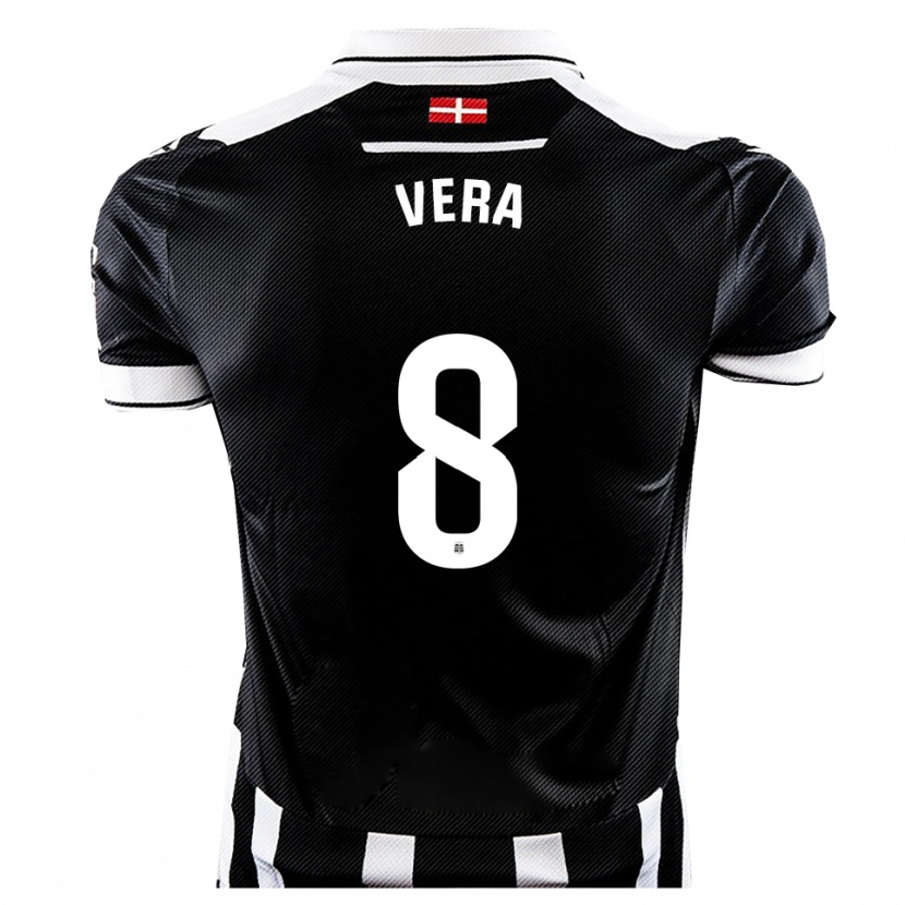 Danxen Women Juanfran Vera #8 Black White Home Jersey 2025/26 T-Shirt