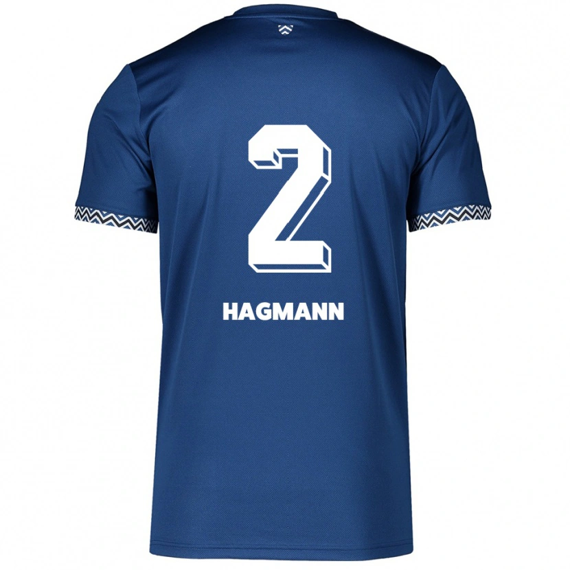 Danxen Women Felix Hagmann #2 Navy White Home Jersey 2025/26 T-Shirt