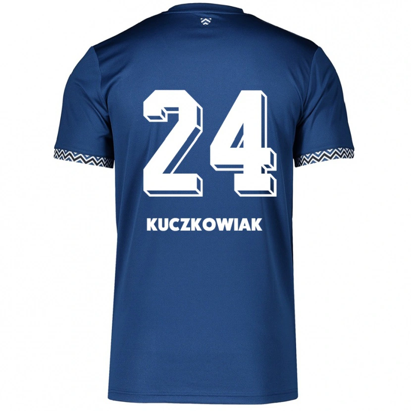Danxen Women Mateusz Kuczkowiak #24 Navy White Home Jersey 2025/26 T-Shirt