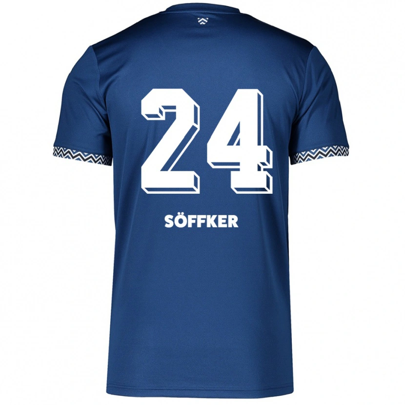 Danxen Women Alessia Söffker #24 Navy White Home Jersey 2025/26 T-Shirt