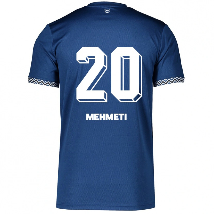 Danxen Women Enis Mehmeti #20 Navy White Home Jersey 2025/26 T-Shirt