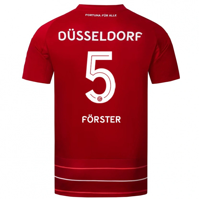 Danxen Women Noah Förster #5 Red White Home Jersey 2025/26 T-Shirt