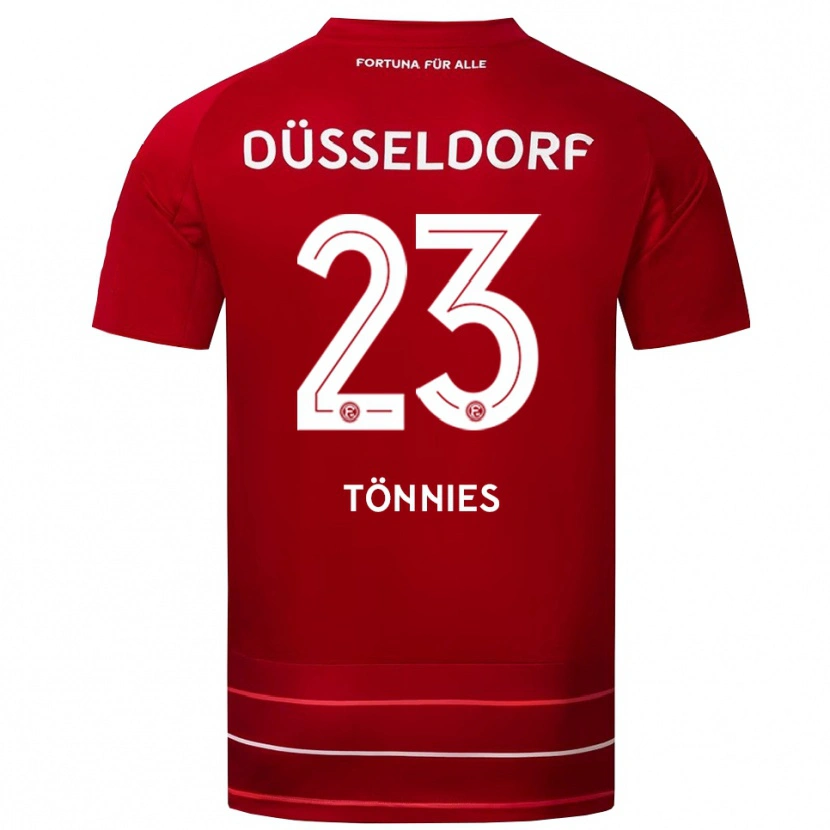 Danxen Women Conor Tönnies #23 Red White Home Jersey 2025/26 T-Shirt
