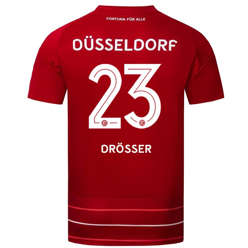 Danxen Women Luke Drösser #23 Red White Home Jersey 2025/26 T-Shirt