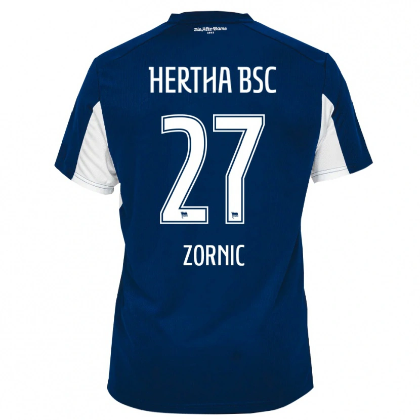 Danxen Women Tarek Zornic #27 White Blue Home Jersey 2025/26 T-Shirt