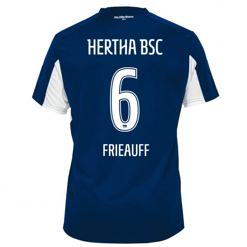 Danxen Women Elina Frieauff #6 White Blue Home Jersey 2025/26 T-Shirt