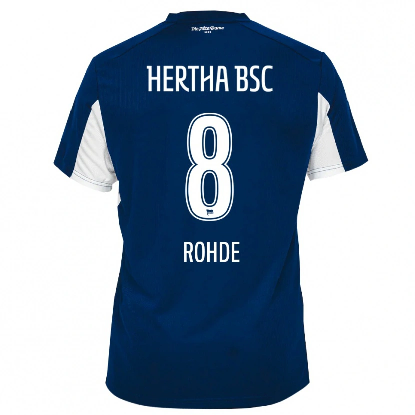 Danxen Women Marleen Rohde #8 White Blue Home Jersey 2025/26 T-Shirt