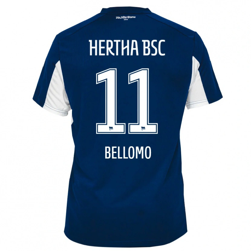 Danxen Women Karim Bellomo #11 White Blue Home Jersey 2025/26 T-Shirt
