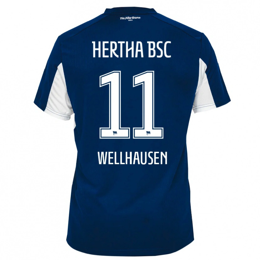 Danxen Women Elfie Wellhausen #11 White Blue Home Jersey 2025/26 T-Shirt