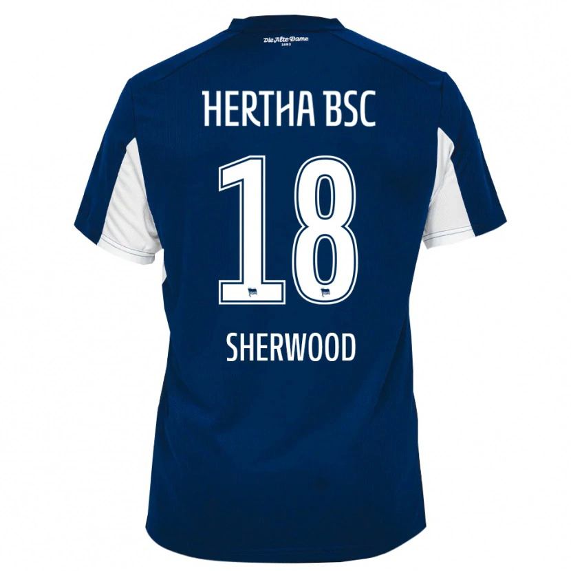 Danxen Women Jaime Sherwood #18 White Blue Home Jersey 2025/26 T-Shirt