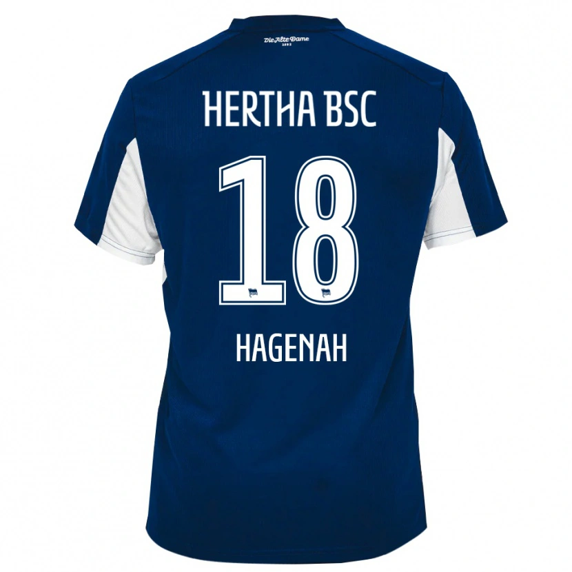 Danxen Women Simon Hagenah #18 White Blue Home Jersey 2025/26 T-Shirt