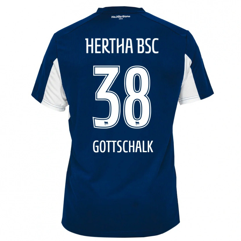 Danxen Women Julius Gottschalk #38 White Blue Home Jersey 2025/26 T-Shirt