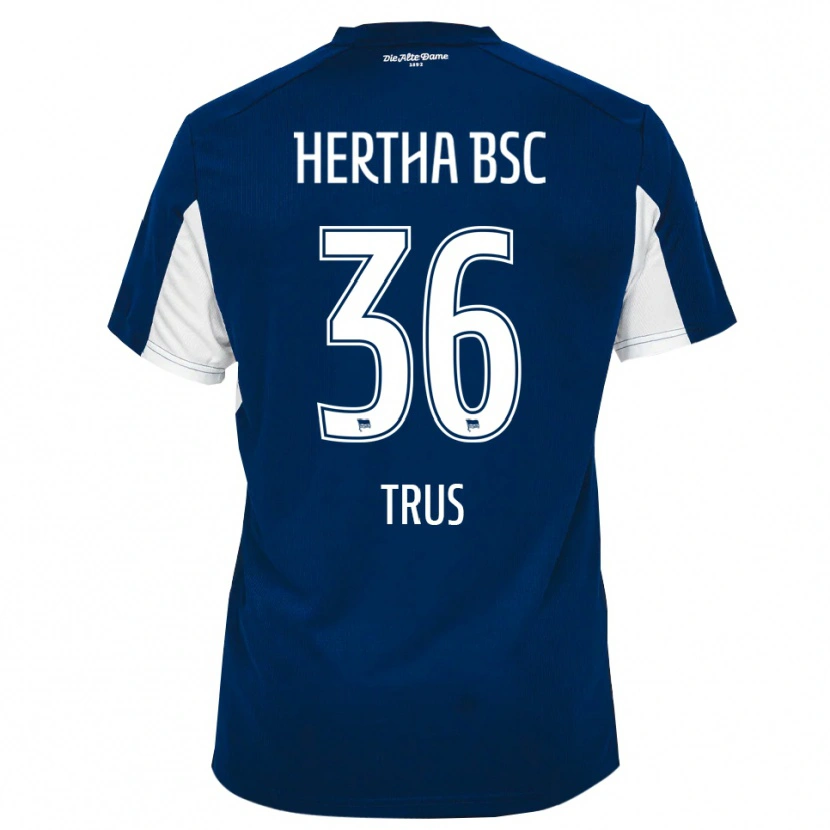 Danxen Women Luis Trus #36 White Blue Home Jersey 2025/26 T-Shirt